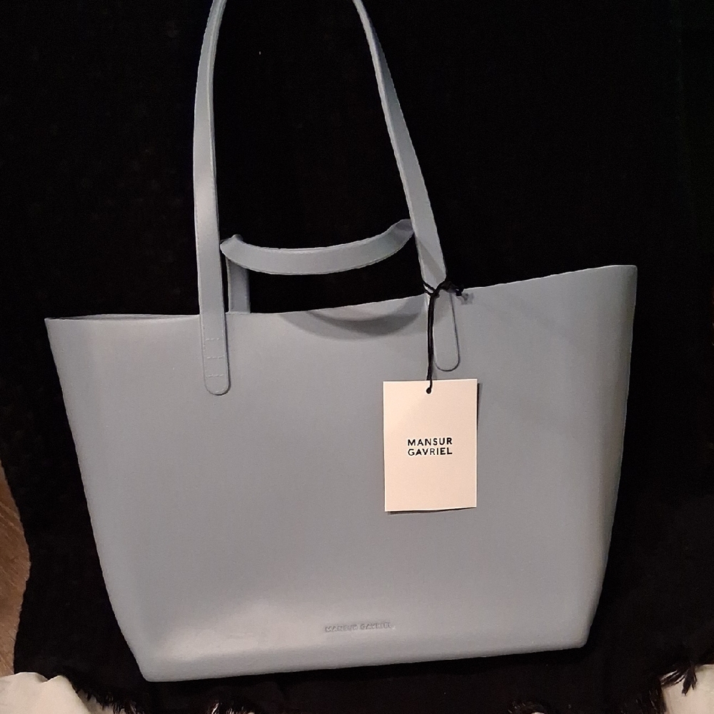 Mansur Gavriel Powder Blue Plastic Tote bag